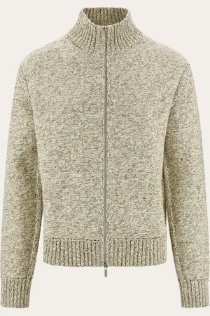 Salvatore Ferragamo Chaqueta de punto mezclado Blanco