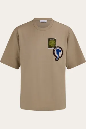 Salvatore Ferragamo Camiseta manga corta con parche