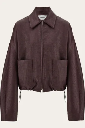 Salvatore Ferragamo Bomber corta Rojo