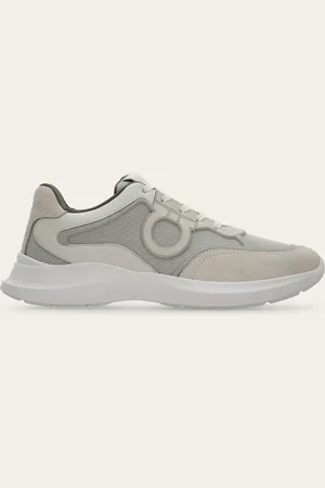 Salvatore Ferragamo Sneakers bajas adorno Gancini Blanco Talla 40