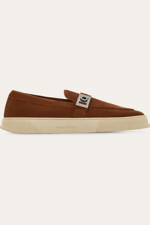Salvatore Ferragamo Sneakers híbridas hebilla Hug Marrón Talla 40
