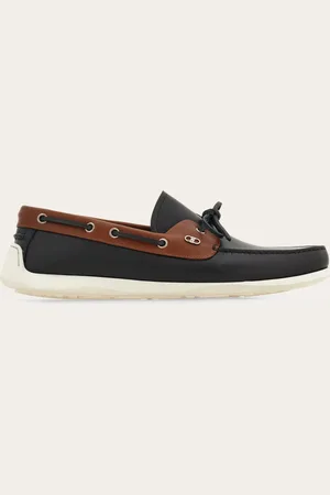 Salvatore Ferragamo Boat shoe adorno Gancini Negro Talla 40