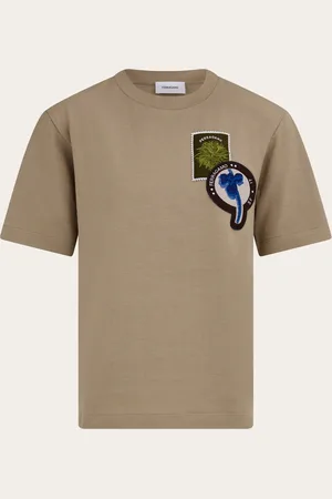 Salvatore Ferragamo Camiseta con doble parche
