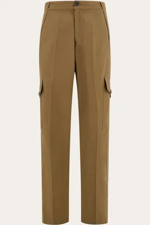 Salvatore Ferragamo Pantalones cargo de canvas Verde