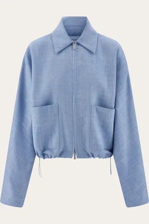 Salvatore Ferragamo Bomber corta Azul