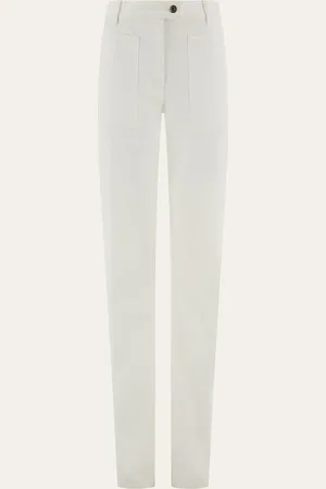 Salvatore Ferragamo Pantalones 5 bolsillos Blanco