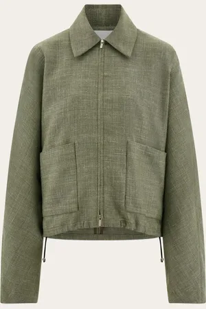 Salvatore Ferragamo Bomber corta Verde
