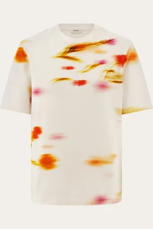 Salvatore Ferragamo Camiseta de manga corta estampado Blossom