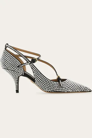 Salvatore Ferragamo Zapatos de salón con cristales Plata Talla 35.5