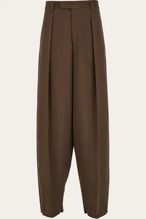 Salvatore Ferragamo Pantalones con pinzas Gris