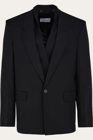 Salvatore Ferragamo Blazer recta Negro