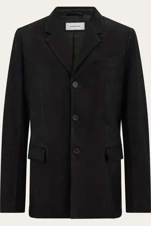 Salvatore Ferragamo Blazer de nobuk Negro