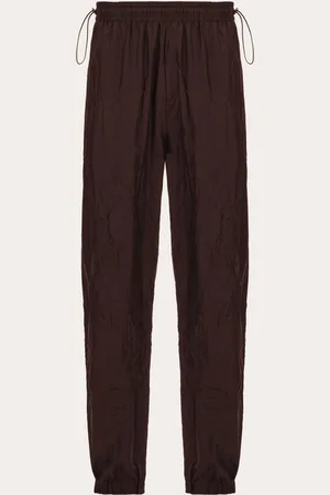 Salvatore Ferragamo Joggers con cordón Marrón