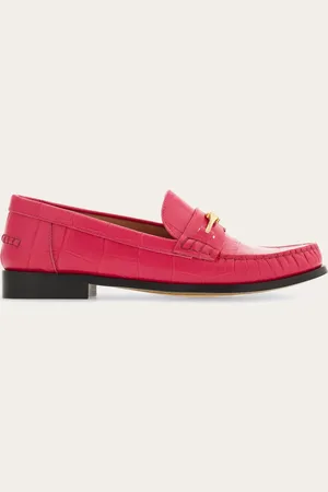 Salvatore Ferragamo Mocasines hebilla F Rosa Talla 35.5