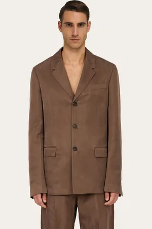 Salvatore Ferragamo Blazer recta Gris