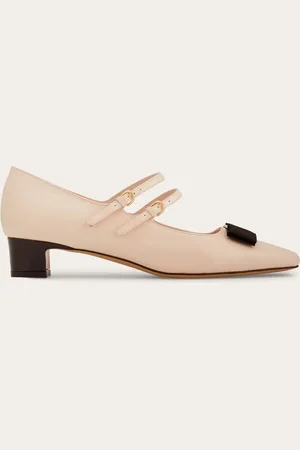 Salvatore Ferragamo Mary Jane lazo Vara Negro Talla 35
