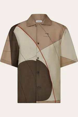 Salvatore Ferragamo Camisa de seda estampada