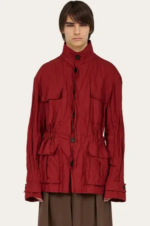 Salvatore Ferragamo Chaqueta sahariana Rojo