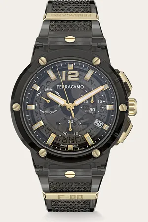 Salvatore Ferragamo Reloj F-80 Translucent Negro