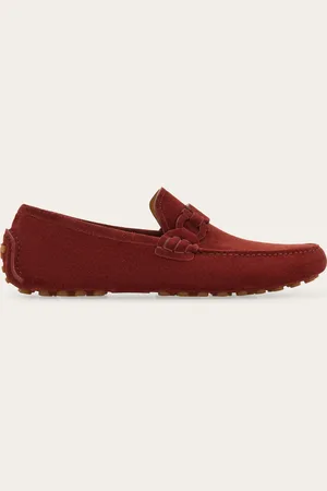 Salvatore Ferragamo Mocasines driver Rojo Talla 39