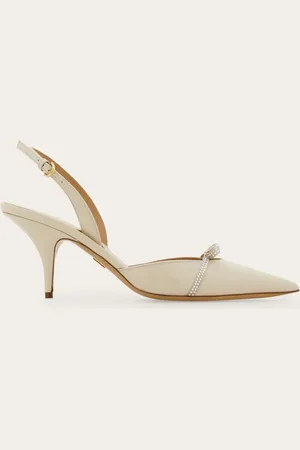 Salvatore Ferragamo Bridal - Zapatos slingback con mini lazo Blanco Talla 36