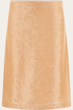 Salvatore Ferragamo Falda con lentejuelas Rosa