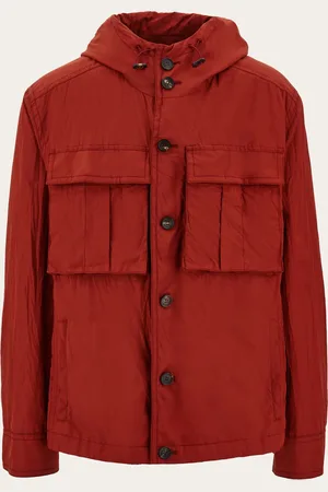 Salvatore Ferragamo Chaqueta con capucha Rojo