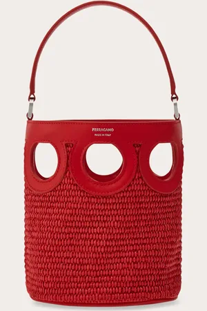 Salvatore Ferragamo Minibolso cubo Gancini Rojo