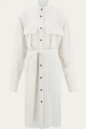 Salvatore Ferragamo Vestido camisero Blanco