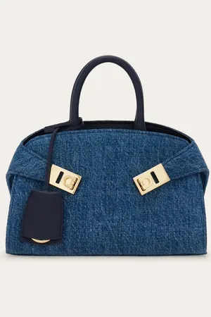 Salvatore Ferragamo Bolso de mano Hug (XS) Azul