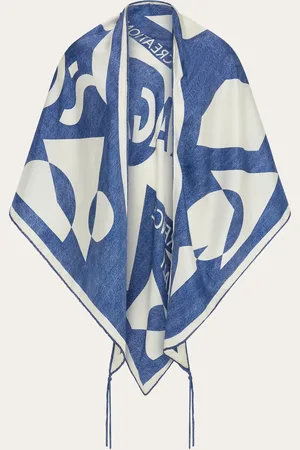Salvatore Ferragamo Top de triángulo logo Venna Azul