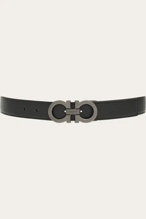 Salvatore Ferragamo Cinturón reversible y ajustable Gancini Negro