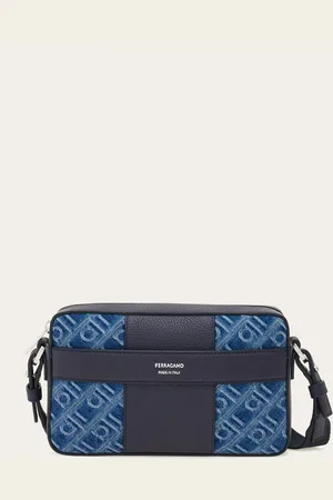Salvatore Ferragamo Bandolera Monogram Azul