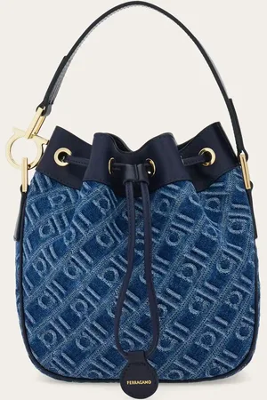 Salvatore Ferragamo Minibolso cubo Monogram Azul