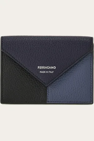 Salvatore Ferragamo Tarjetero color block Azul