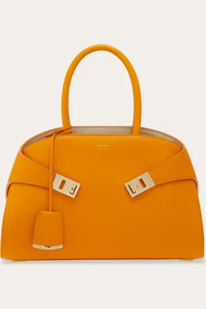Salvatore Ferragamo Bolso de mano Hug (M) Anaranjado