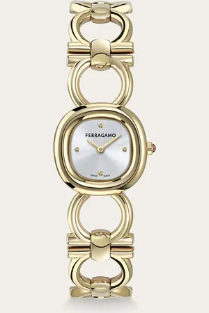 Salvatore Ferragamo Reloj Double Gancini Oro