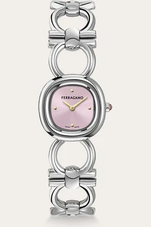 Salvatore Ferragamo Reloj Double Gancini Plata
