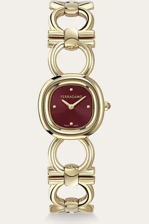 Salvatore Ferragamo Reloj Double Gancini Oro