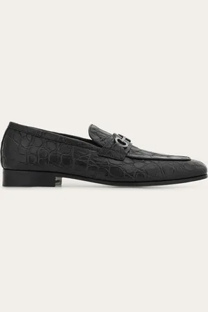 Salvatore Ferragamo Mocasines adorno Gancini Negro Talla 40