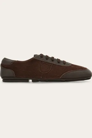 Salvatore Ferragamo Drivers con cordones Marrón Talla 40.5