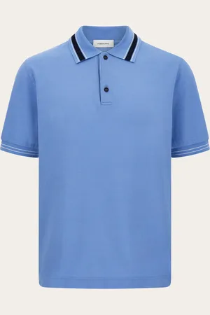 Salvatore Ferragamo Polo de manga corta Azul