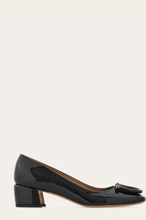 Salvatore Ferragamo Zapatos de salón maxi Gancini Negro Talla 34.5