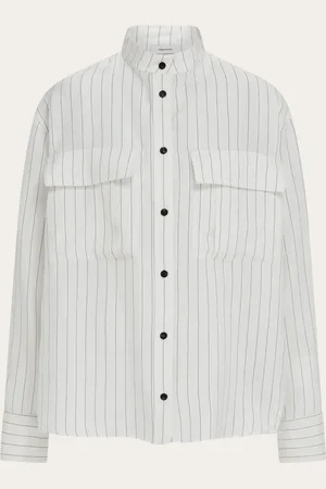 Salvatore Ferragamo Camisa con bolsillos grandes Blanco