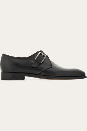 Salvatore Ferragamo Single monk Negro Talla 39.5