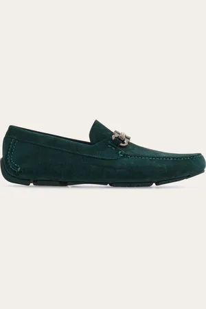 Salvatore Ferragamo Drivers adorno Gancini Verde Talla 39.5