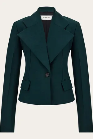 Salvatore Ferragamo Blazer cropped Verde