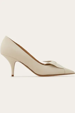 Salvatore Ferragamo Zapatos de salón con lazo Blanco Talla 35