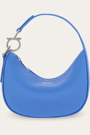 Salvatore Ferragamo Minibolso hobo North-South Azul