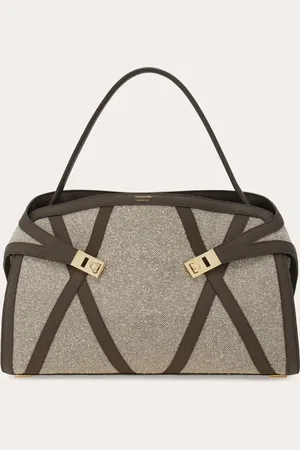 Salvatore Ferragamo Bolso de mano Hug (L) Blanco